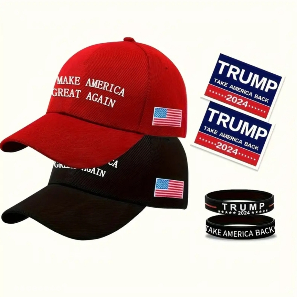 New Trump Hat 2024 6 Pc Set